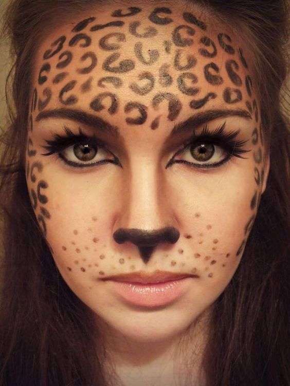 Trucco viso da leoaprdo