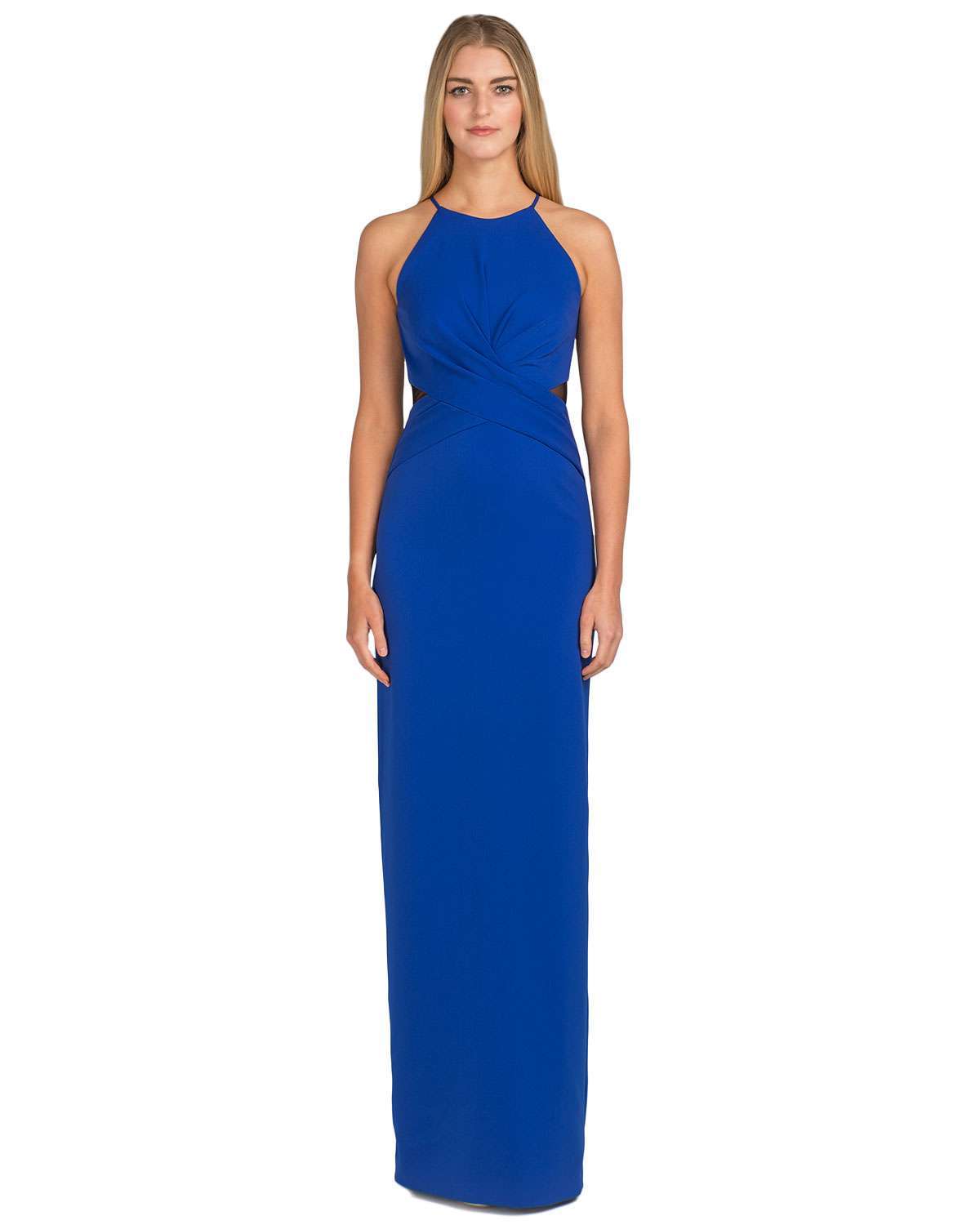 Abito blu Badgley Mischka