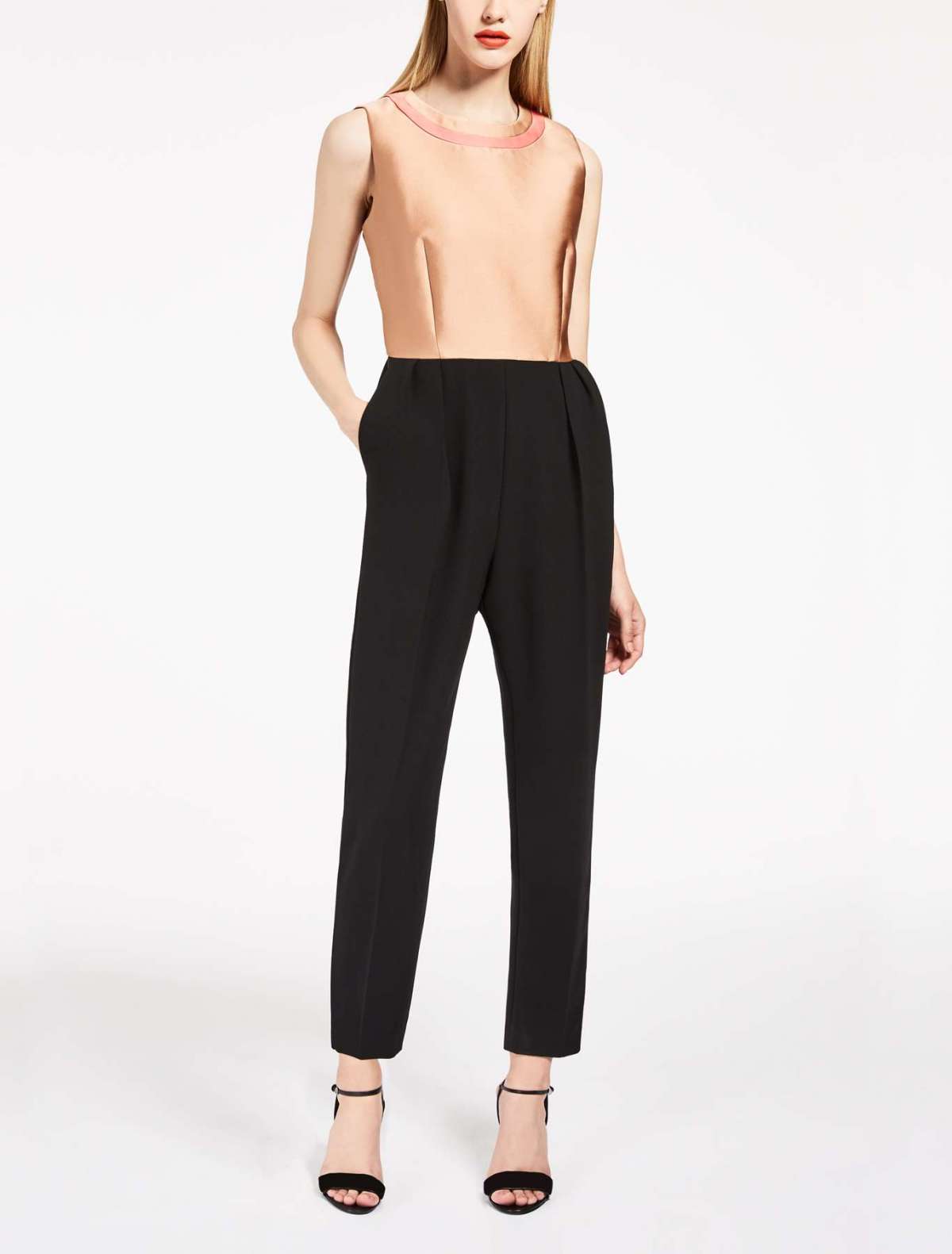 Jumpsuit in seta e cady