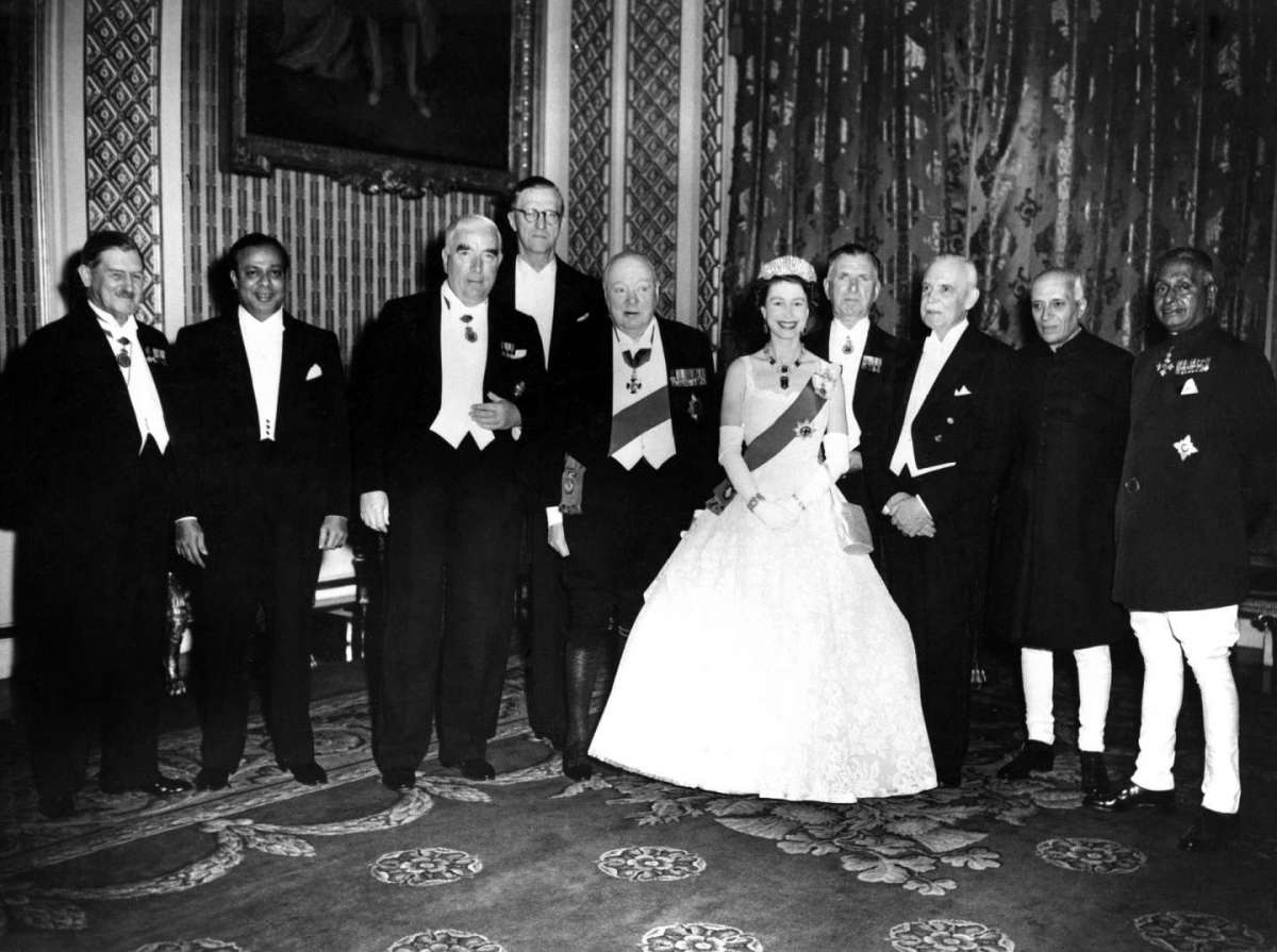 La Regina con Winston Churchill