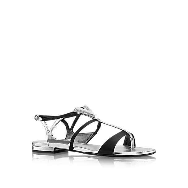 Sandali argento Louis Vuitton