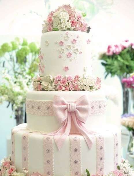 Torta shabby chic per le nozze