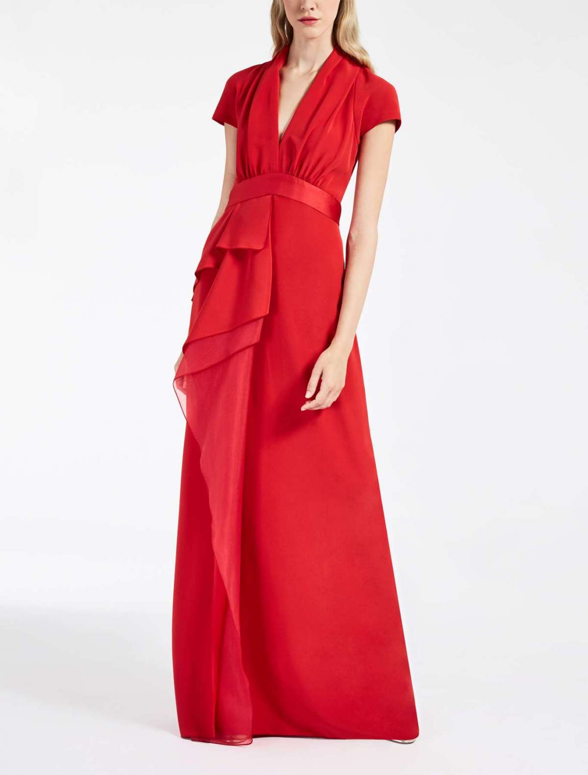 Abito da cerimonia in cady rosso Max Mara