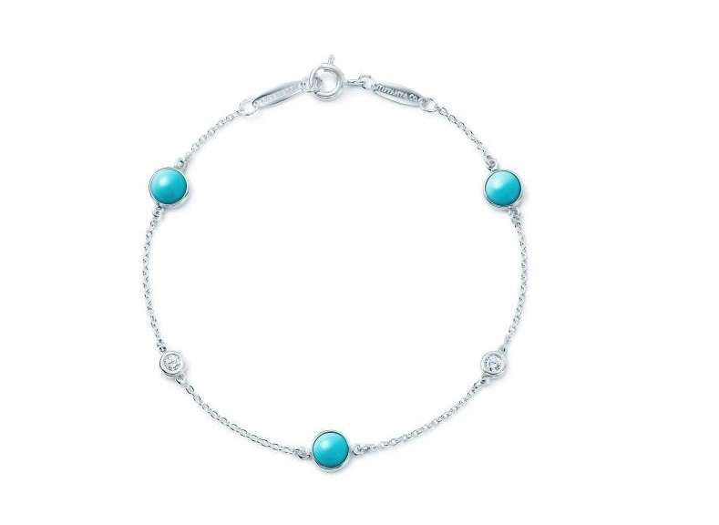 Bracciale in argento con turchesi