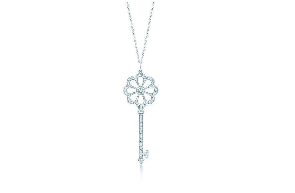 Collana Tiffany in platino con diamanti