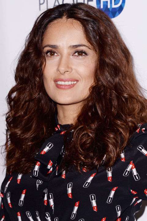 I capelli ricci di Salma Hayek