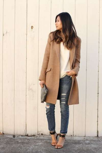 Jeans e cappotto