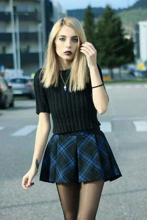 Look con gonna tartan