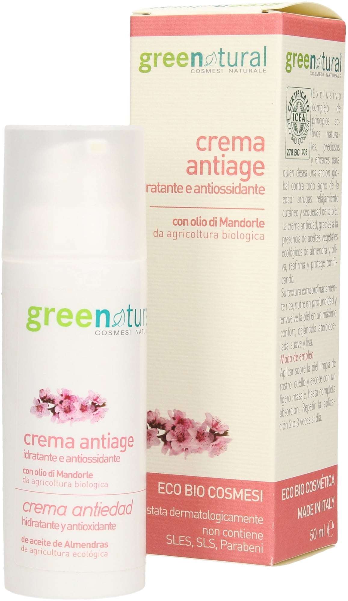 Crema viso antiage bio Greenatural