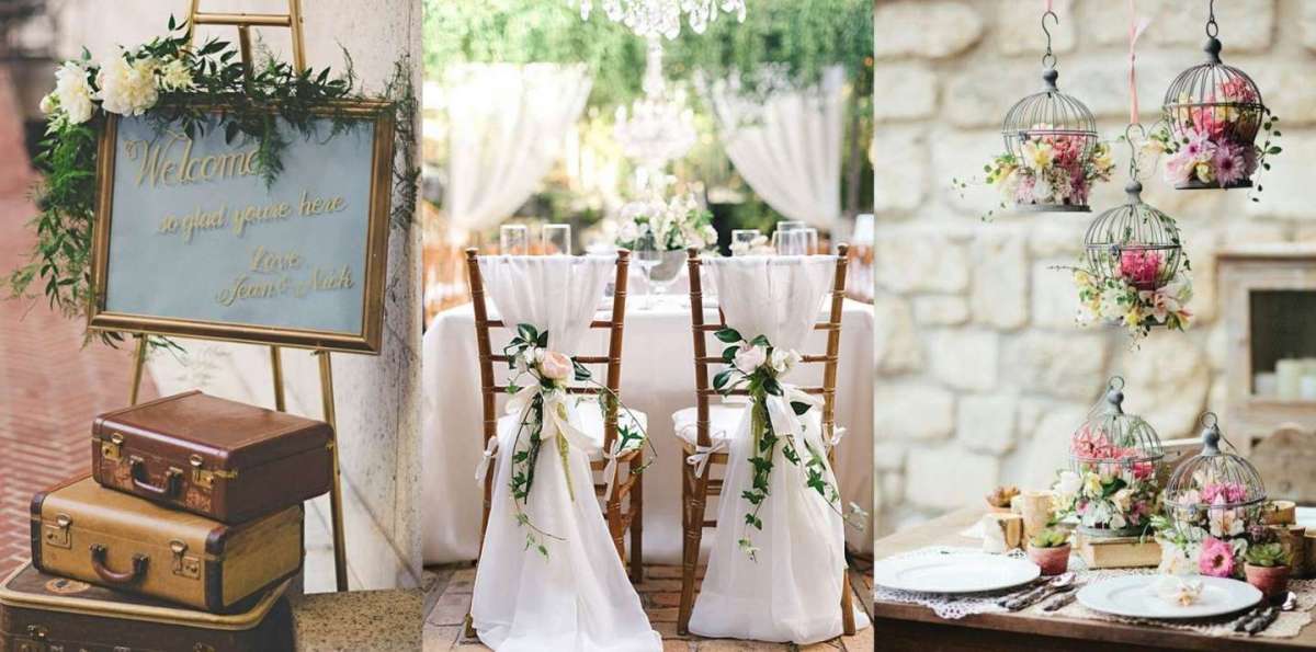 Decorazioni per il matrimonio shabby chic