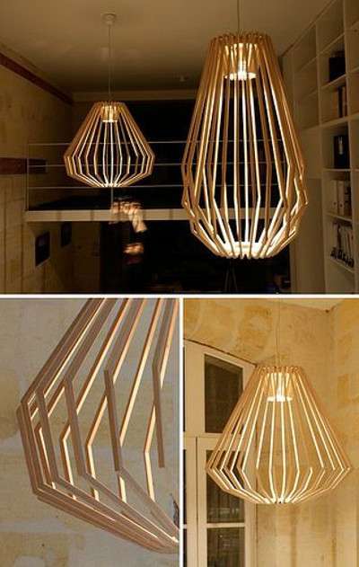 Lampade in legno per la casa