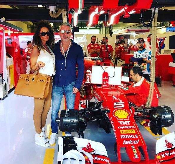 Raffaella e Alessandro tifosi della Ferrari