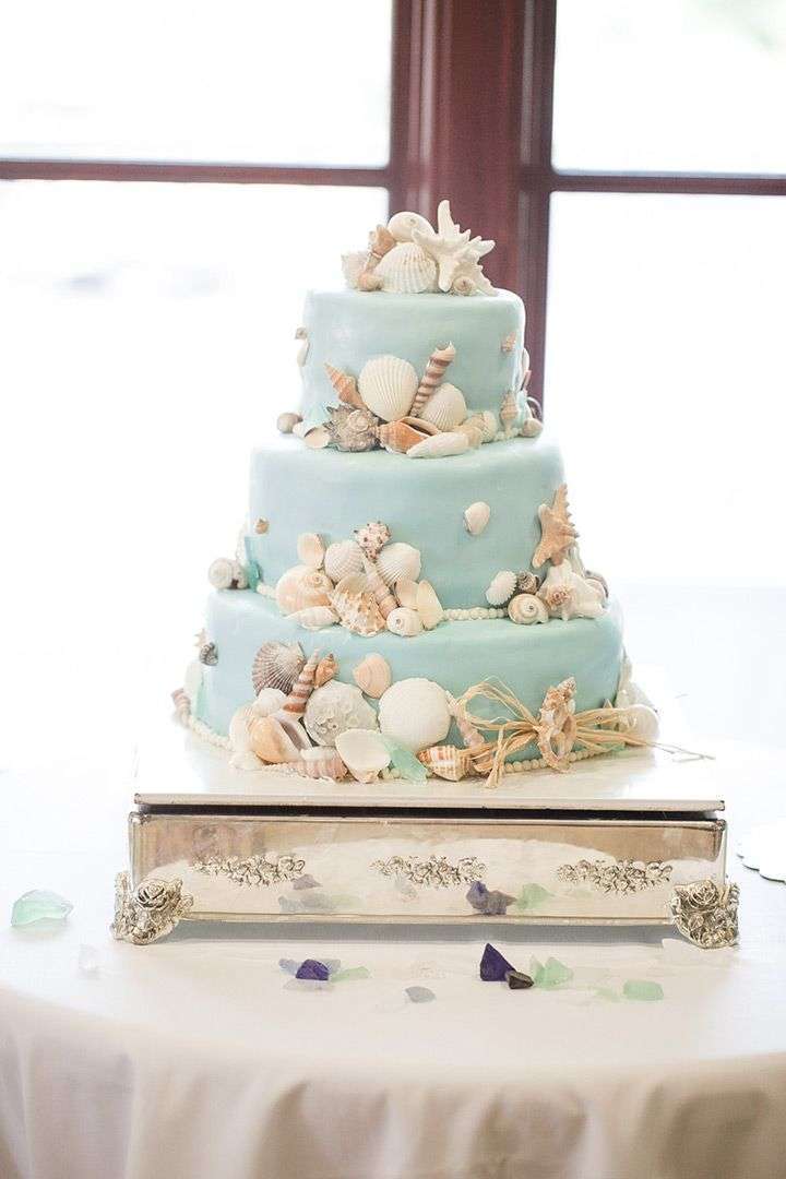 Torta a tema mare per il matrimonio