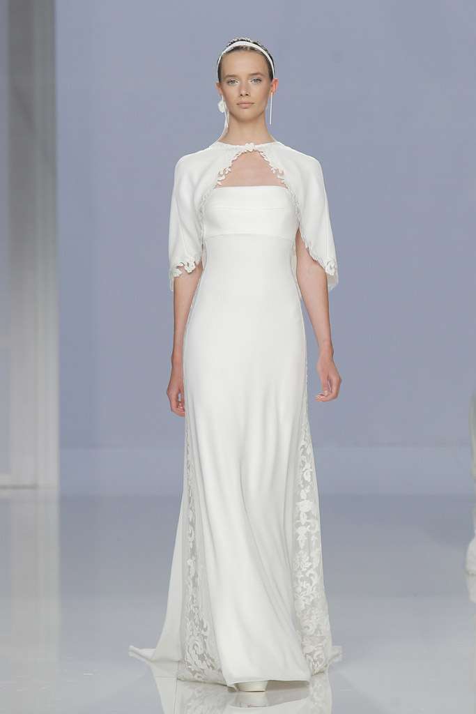 Vestito da sposa a colonna Rosa Clarà