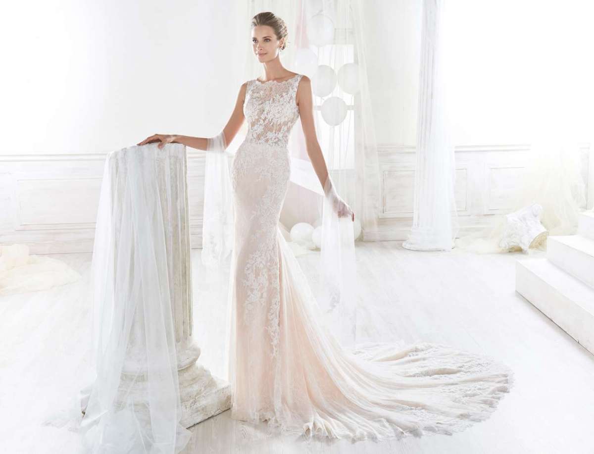 Abito da sposa a sirena in pizzo Nicole Spose