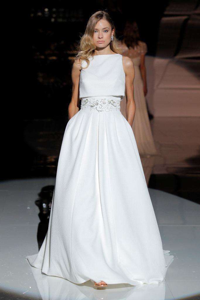 Abito da sposa con crop top Cabotine