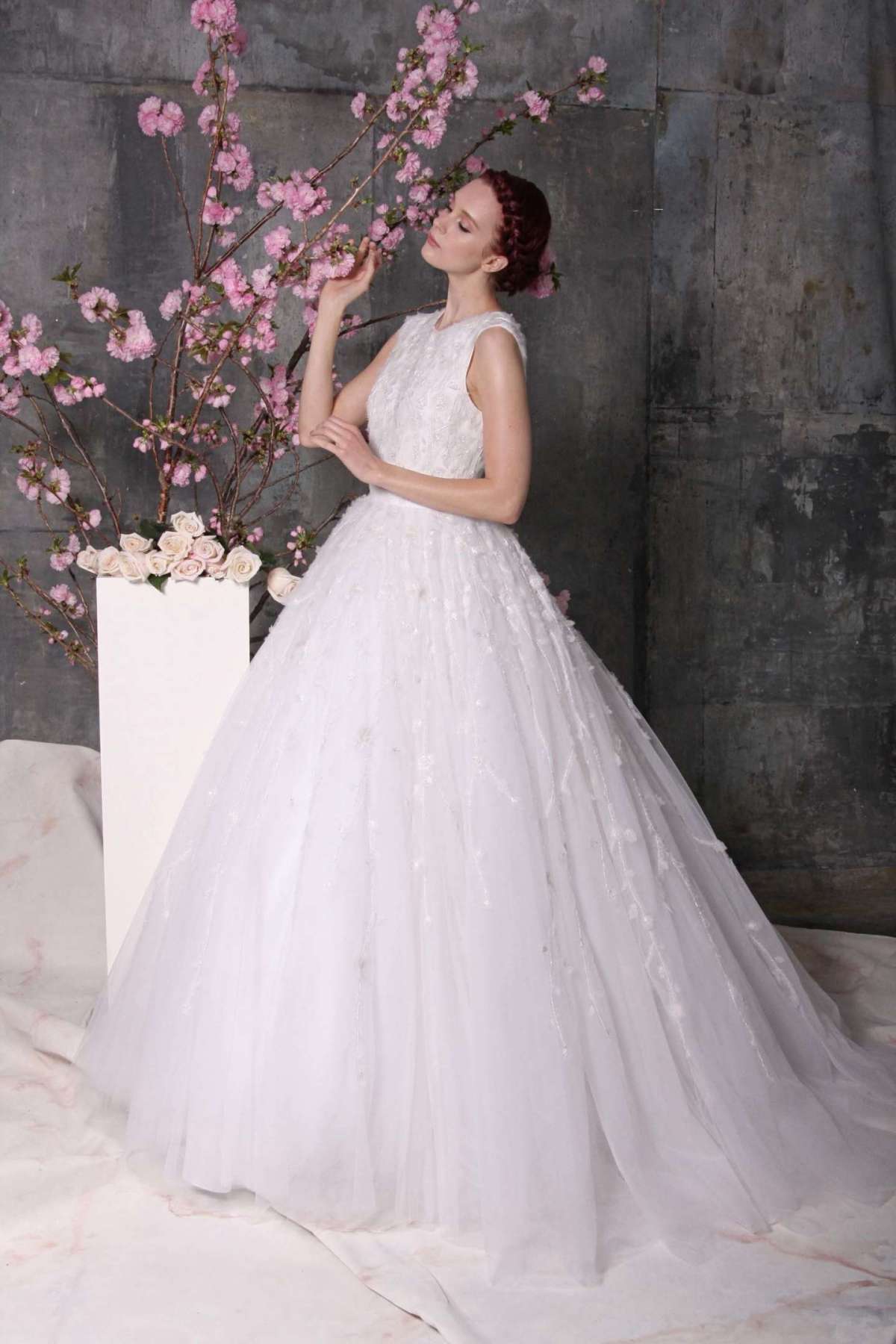 Abito da sposa in pizzo e tulle Christian Siriano