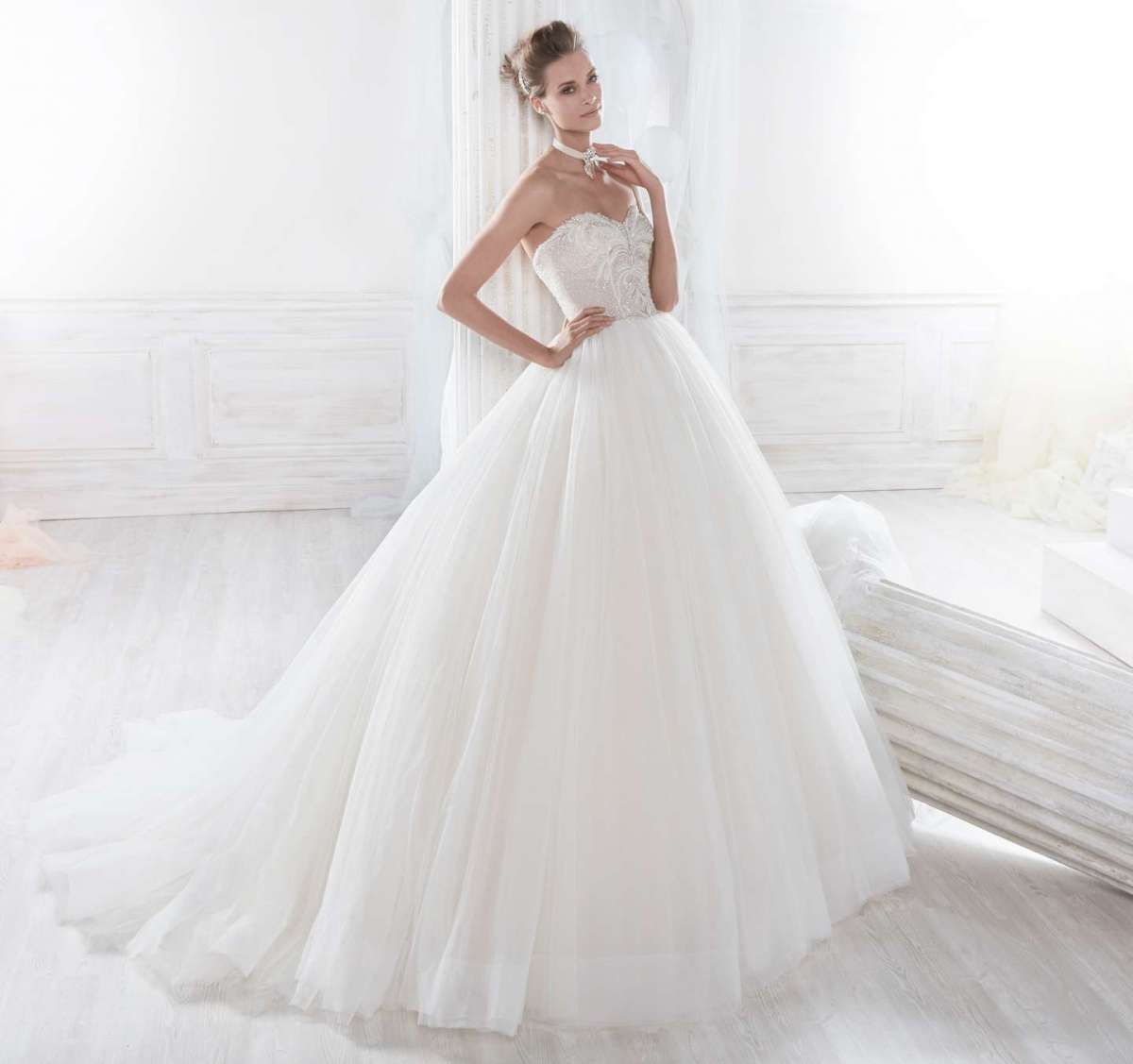 Abito da sposa in tulle