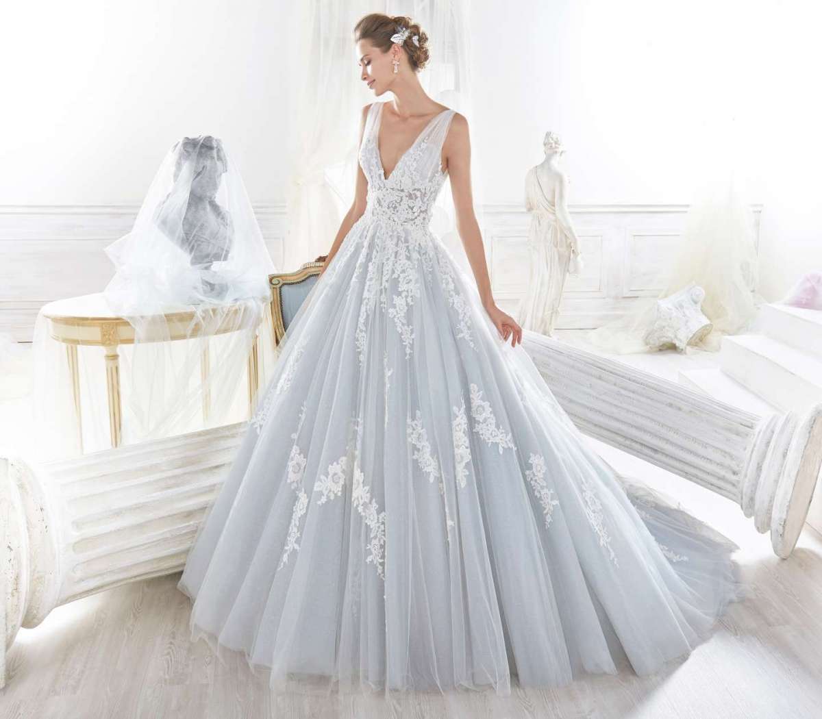 Abito da sposa turchese Nicole Spose