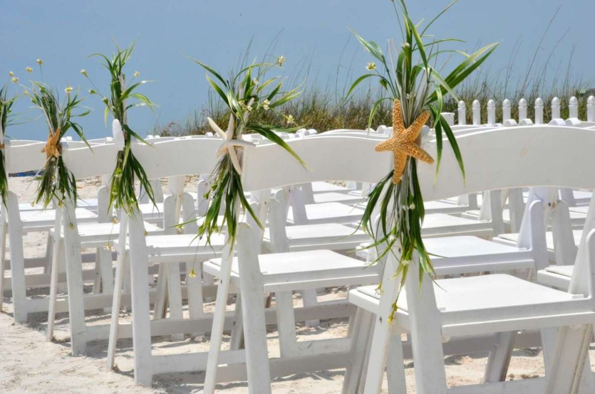 Decorazioni per le sedie in spiaggia