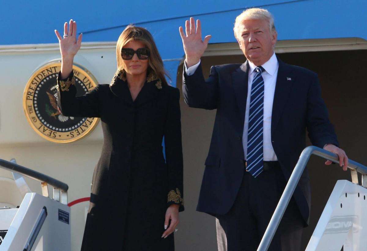 Donald e Melania Trump in Italia