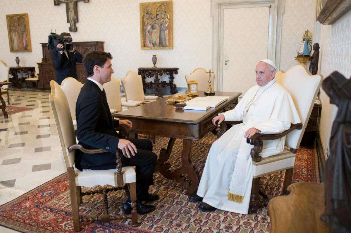 Il dialogo di Trudeau con il Santo Padre