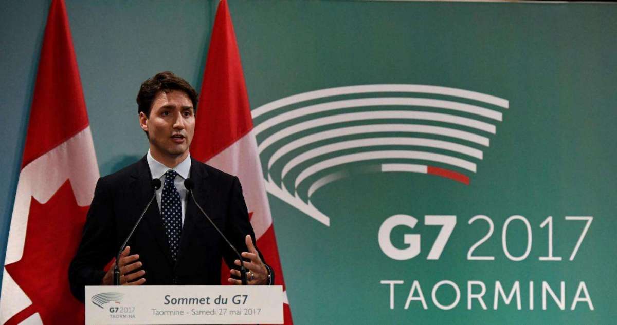 Justin Trudeau in Italia con Sophie Grégoire