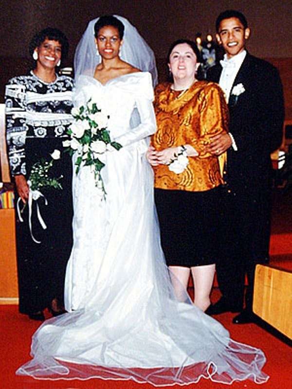 L'abito da sposa di Michelle Obama
