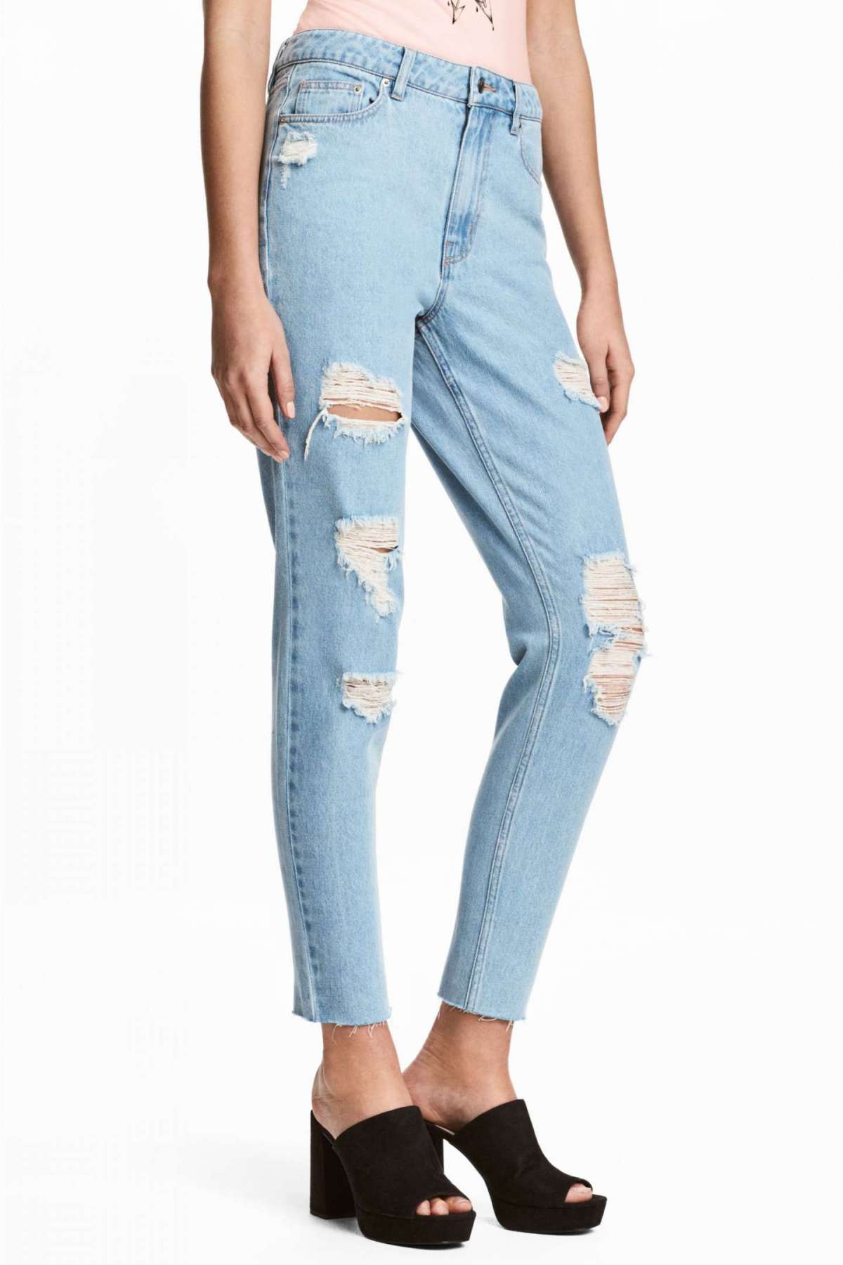 Mom jeans a vita alta H&M