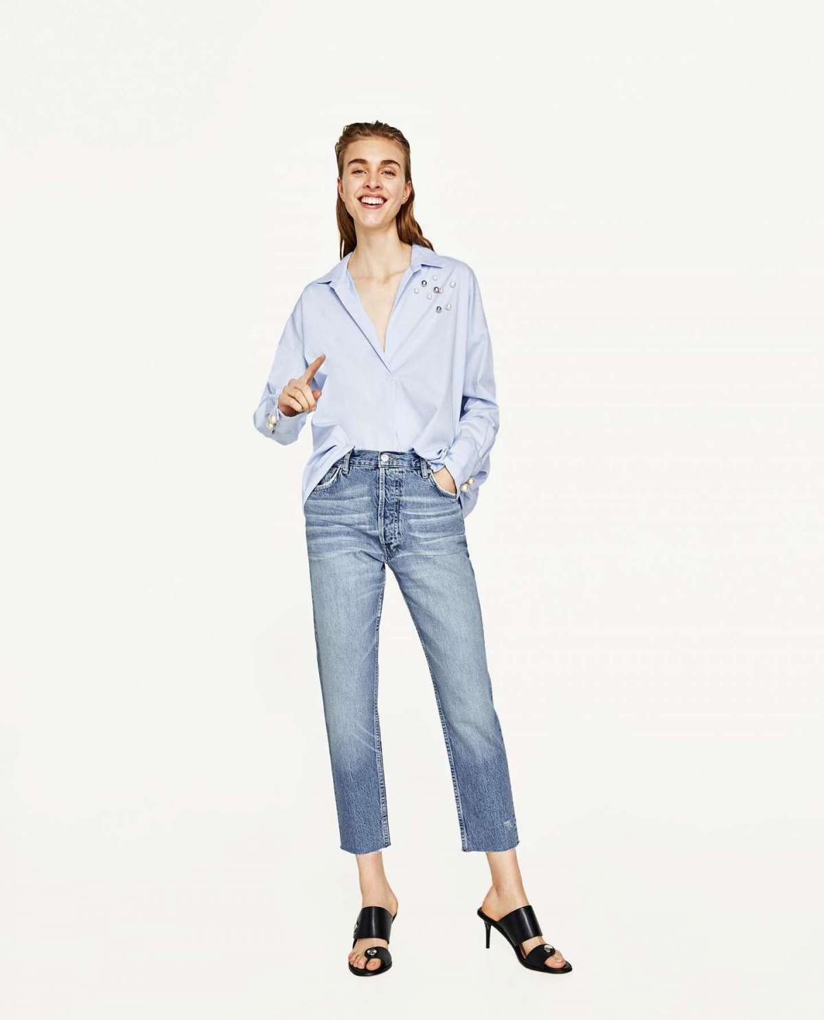 Mom jeans chiari Zara