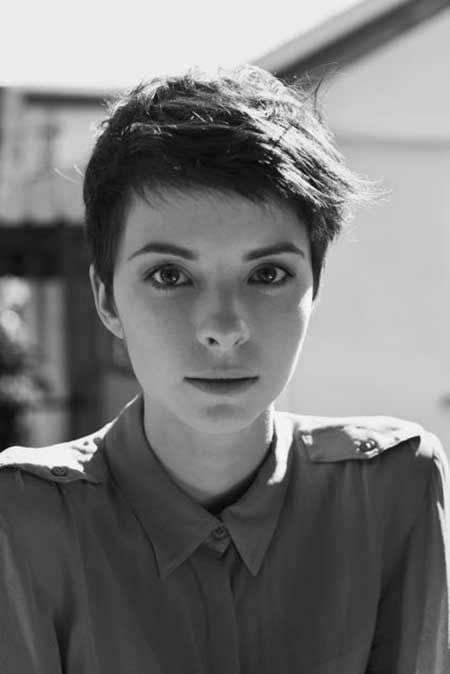 Pixie cut capelli lisci