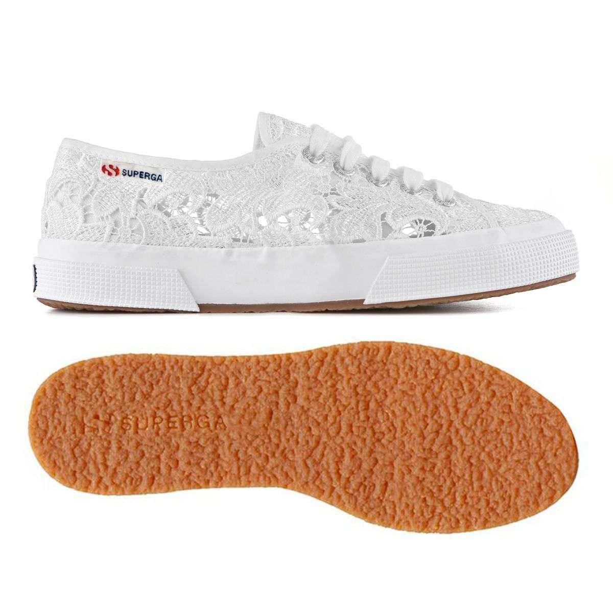 Sneakes in pizzo macramè Superga