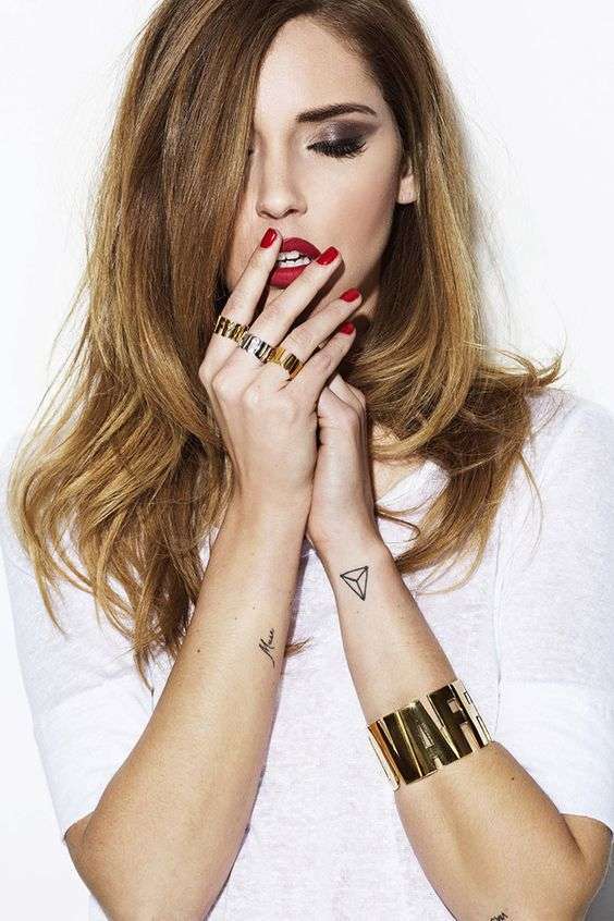 Tatuaggi minimal di Chiara Ferragni
