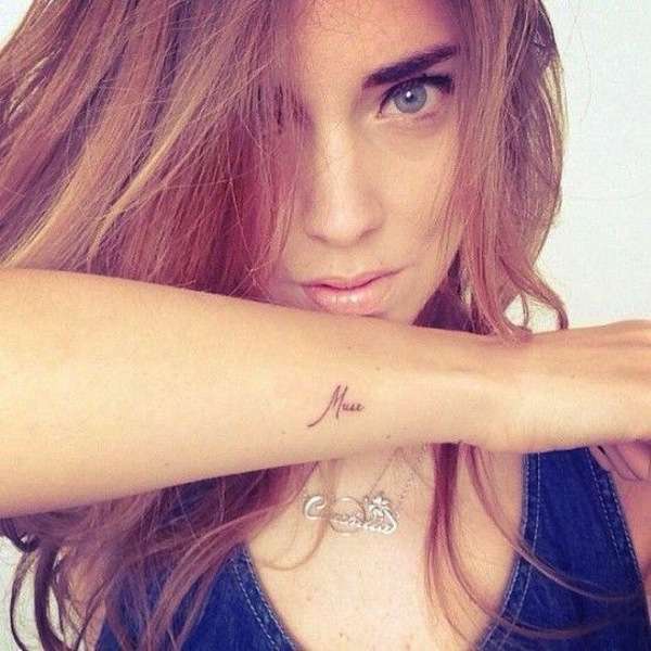 Tatuaggio Muse di Chiara Ferragni
