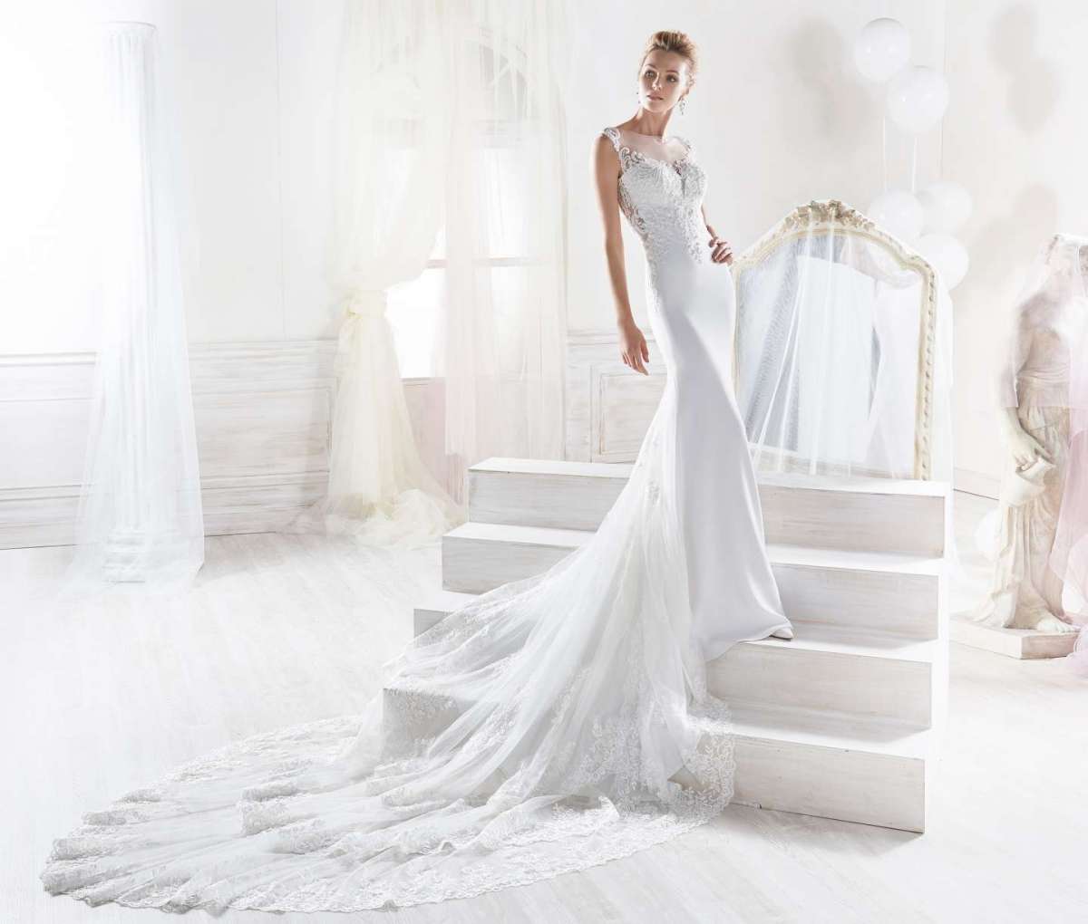 Vestito da sposa scivolato