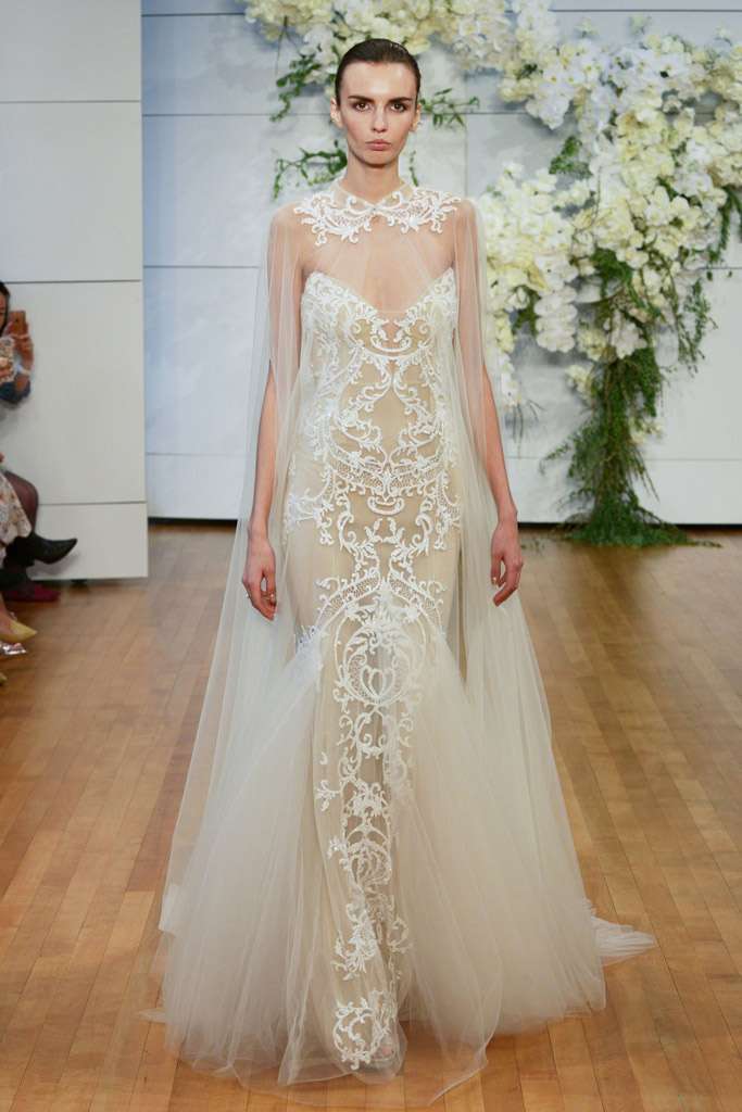 Abito da sposa champagne Monique Lhuillier