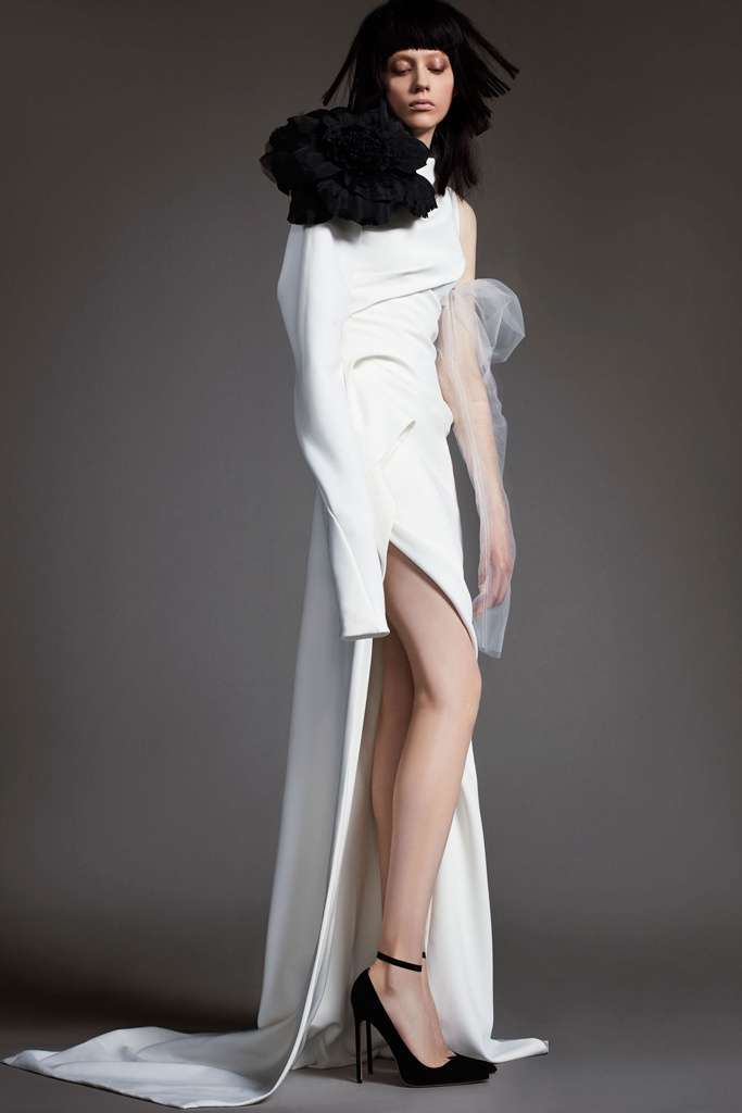 Abito da sposa con spacco Vera Wang