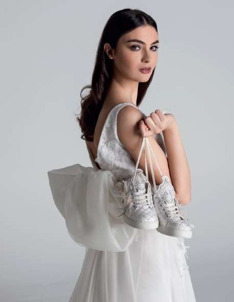 Abito da sposa in pizzo e tulle Antonio Riva