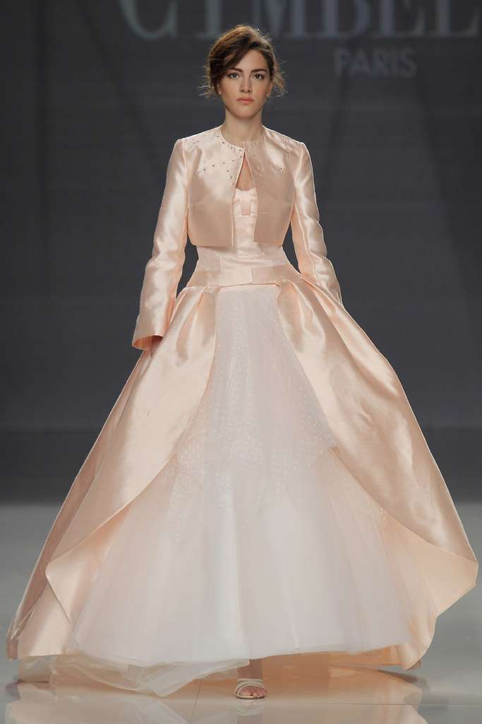 Abito da sposa rosa e bianco Cymbeline