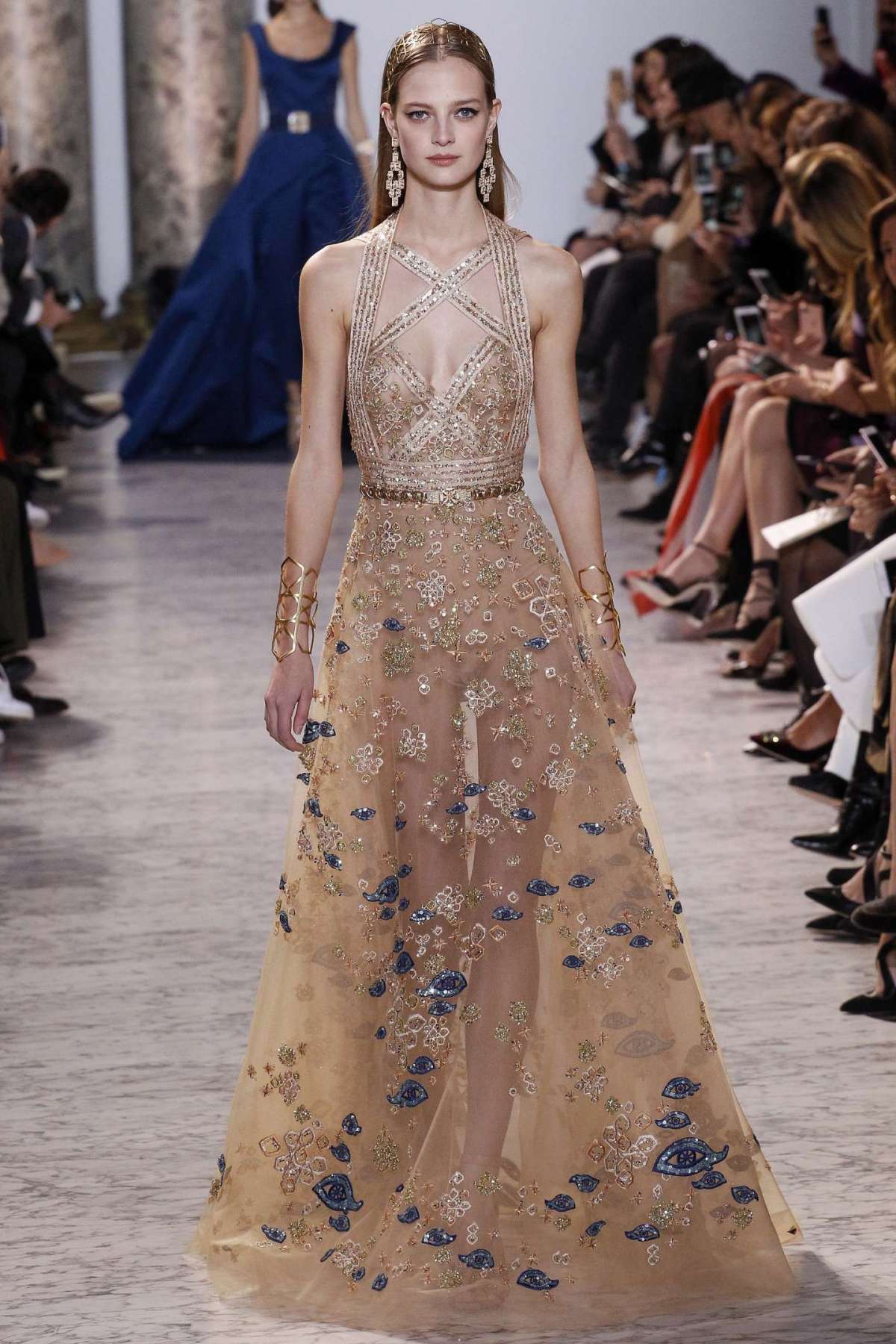 Abito gioiello in tulle Elie Saab