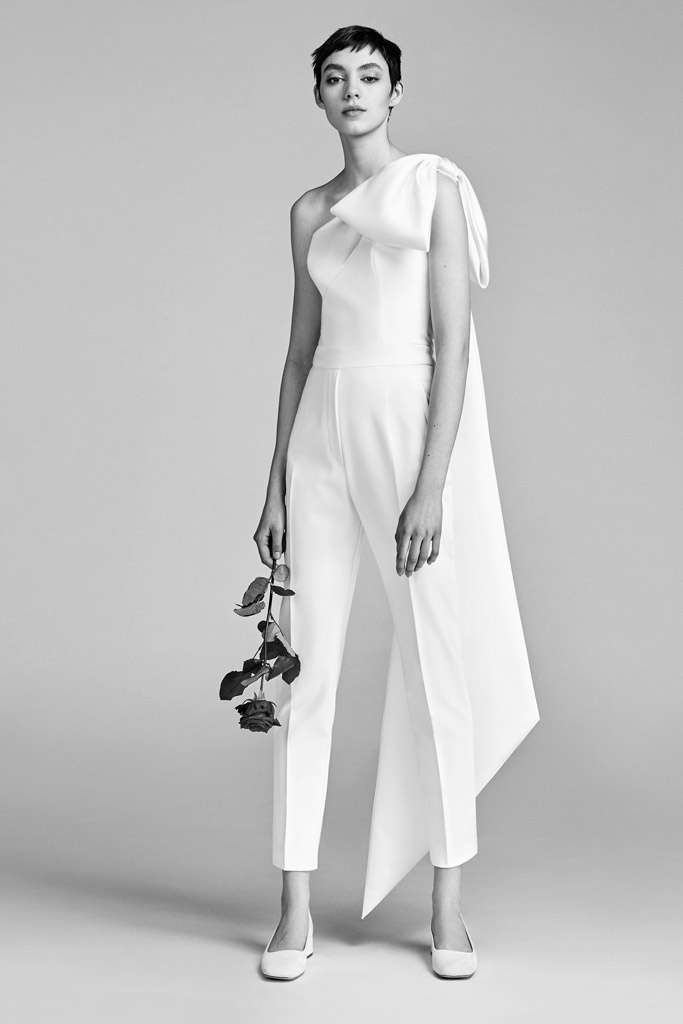 Jumpsuit da sposa in seta Victor and Rolf