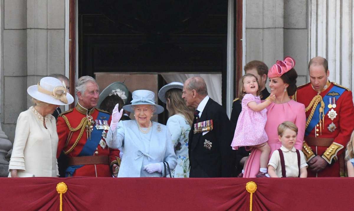 La famiglia reale al Trooping The Colour
