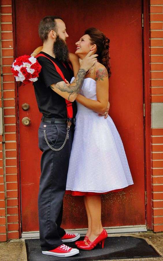 La sposa alternativa Rockabilly