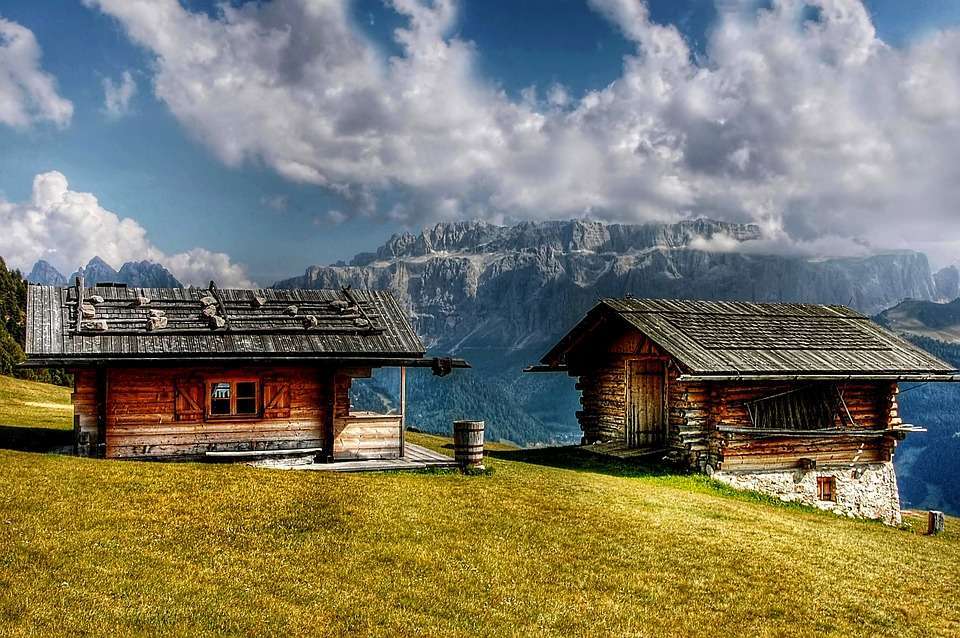 Val Gardena nelle Dolomiti