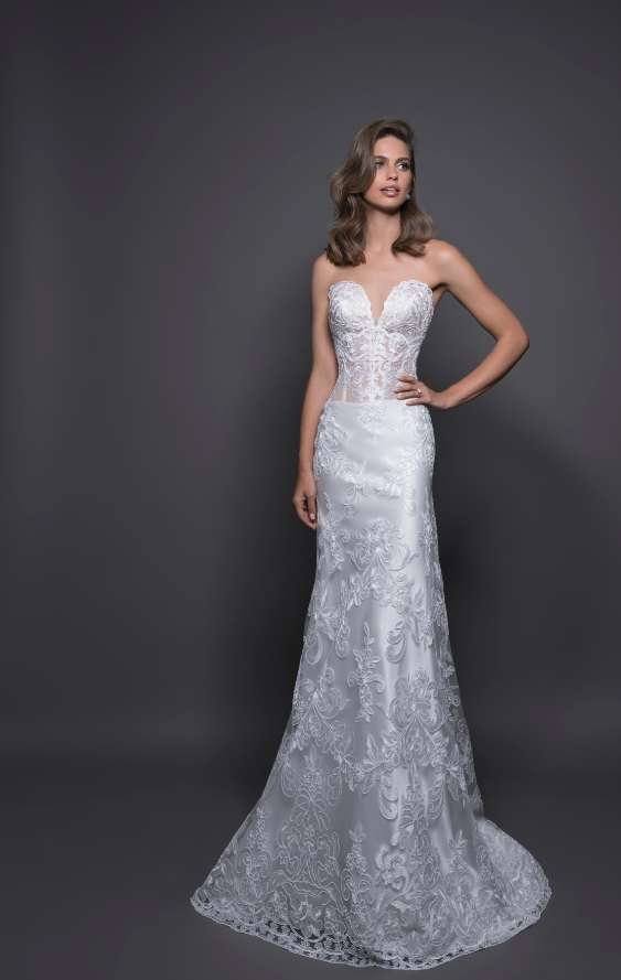 Abito da sposa in seta Pnina Tornai