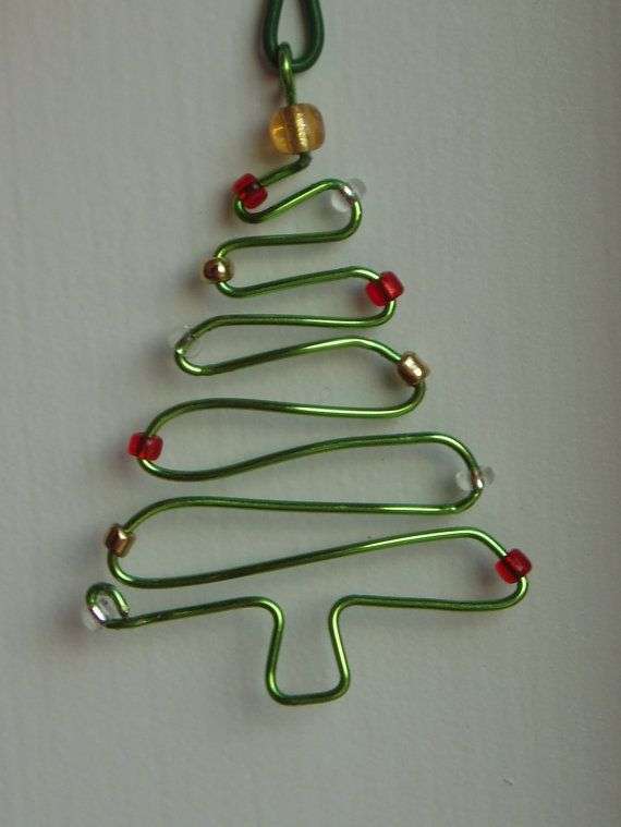 Albero di Natale con fil di ferro