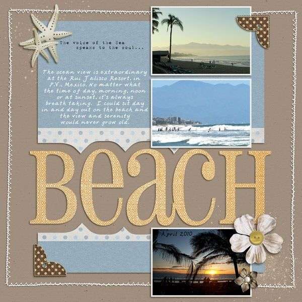 Beach e scrapbooking