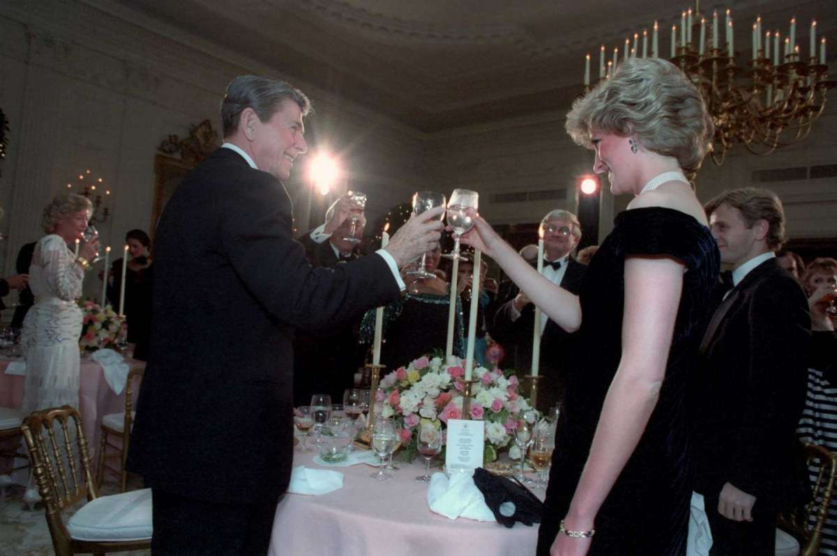 Diana con Reagan