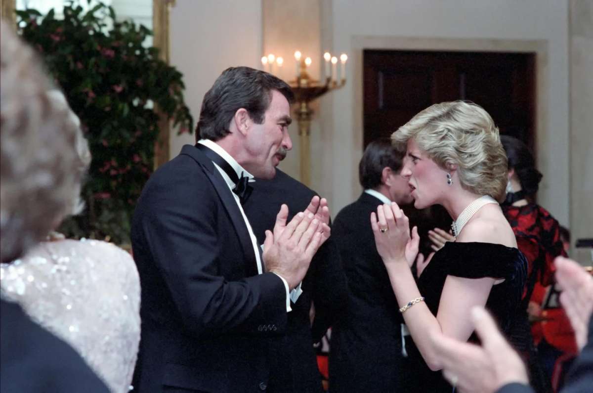 Diana con Tom Selleck