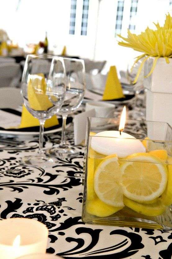 Fettine di limoni con candele